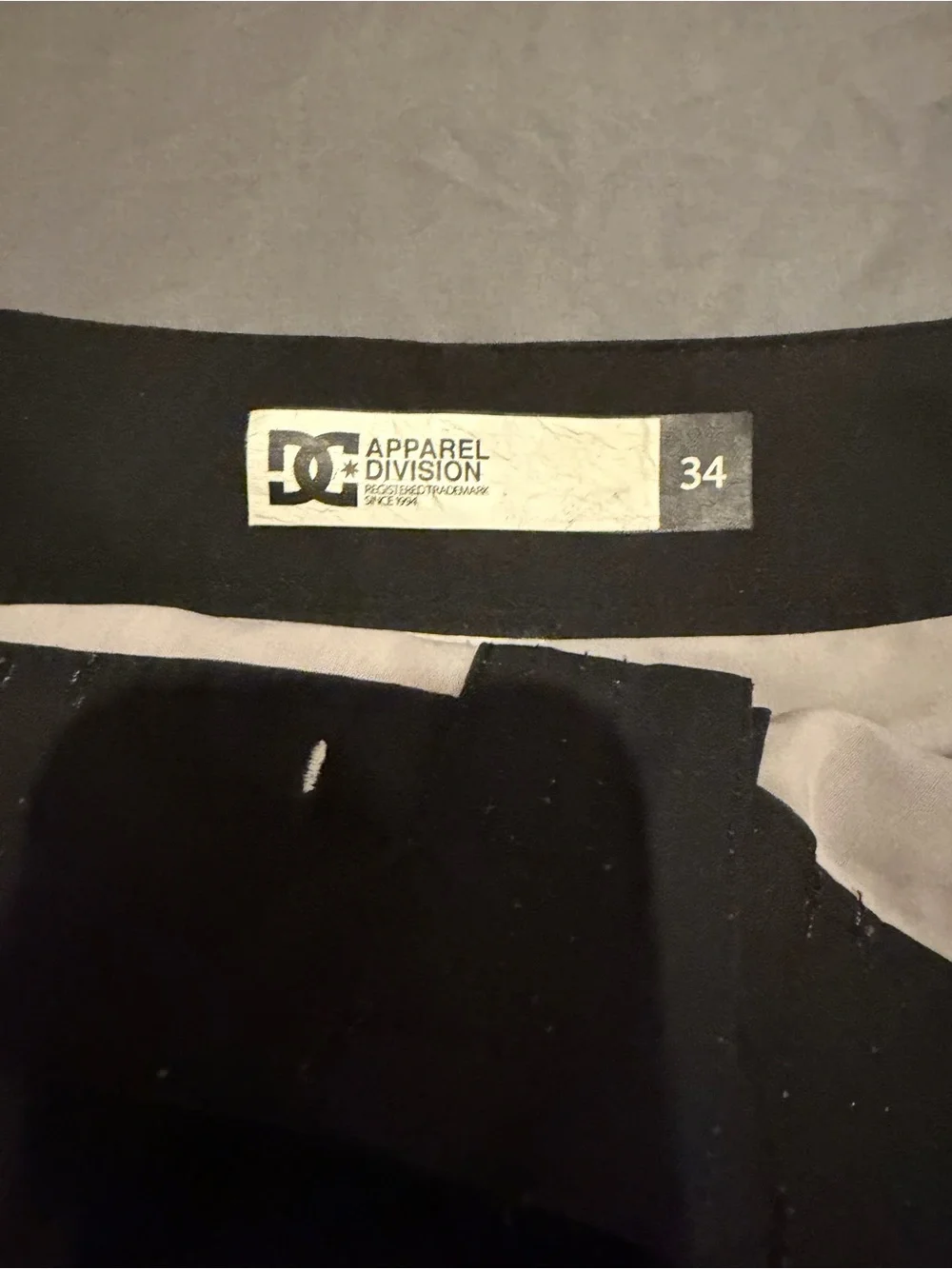 DC Black and White Apparel Division Shorts